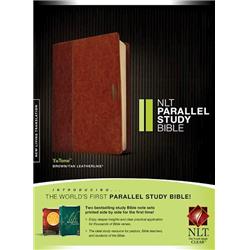 Picture of Tyndale House Publishers 056147 NLT Parallel Study Bible - Brown & Tan TuTone Indexed