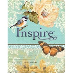 Picture of Tyndale House Publishers 075975 NLT Inspire Bible - Silky Vintage Blue & Cream LeatherLike