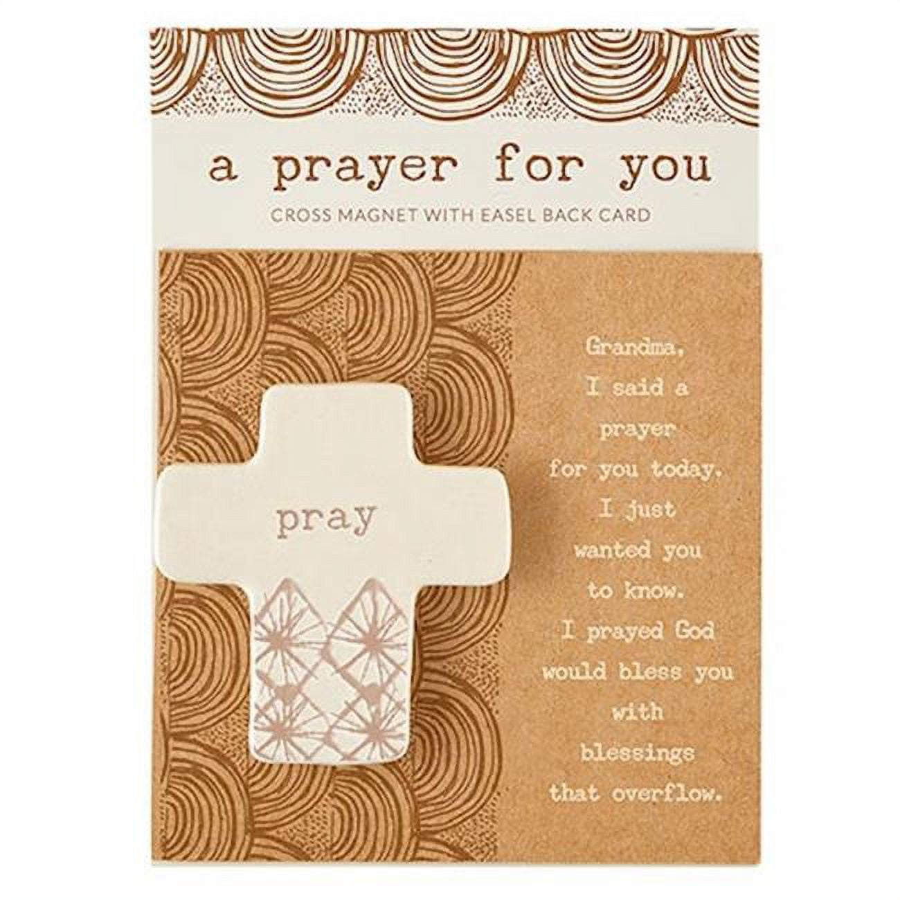 Picture of CB Gift 212495 4 in. Sq Prayer for You Magnet with Easel Back Card - Grandma