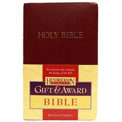 090220 KJV Gift & Award Bible - Burgundy Flexisoft Book -  Hendrickson Publishing Group