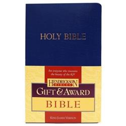 090239 KJV Gift & Award Bible Flexisoft Book, Blue -  Hendrickson Publishing Group