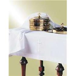042685 50 x 80 in. Plain Poly White Communion-Element Cover
