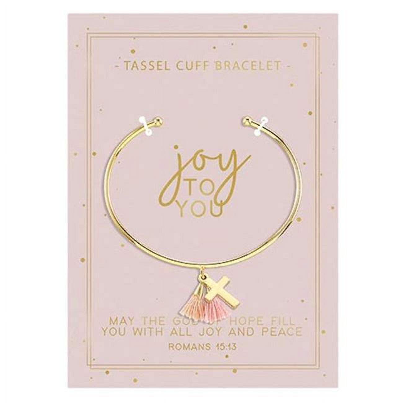 Picture of CB Gift 212374 Tassel Cuff Joy To You-Carded Bracelet