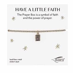 Picture of Roman 35111X Prayer Box-Stretch Bracelet with Gift Bag&#44; Gold