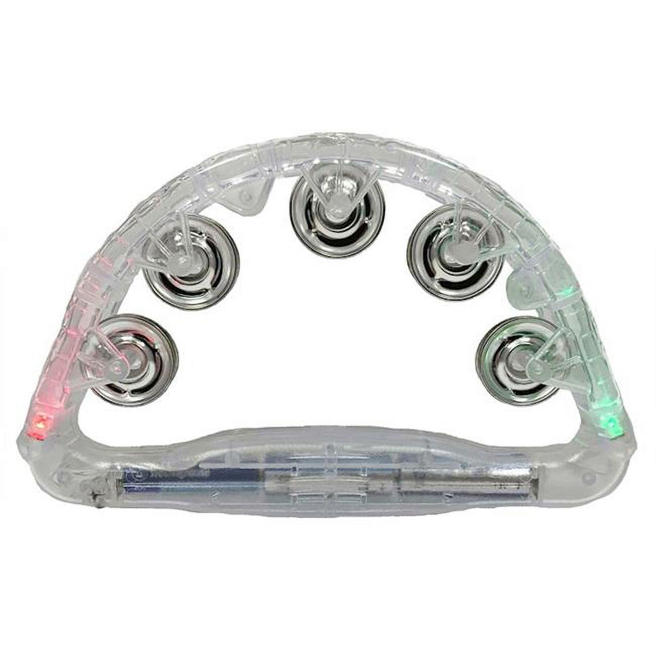 Tambourine-Light Up Moon Shaped Instrument with Cymbals