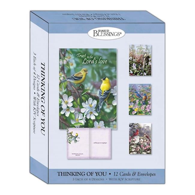 Picture of Crown Point Graphics 299535 Shared Blessings-Thinking of You-Signs of Spring Boxed Card - Pack of 12
