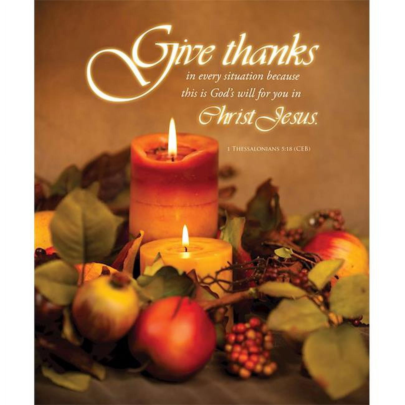 Picture of Abingdon Press 383870 Give Thanks in Every Situation 1 Thessalonians 5 - 18 KJV-Legal Size Bulletin - Pack of 100