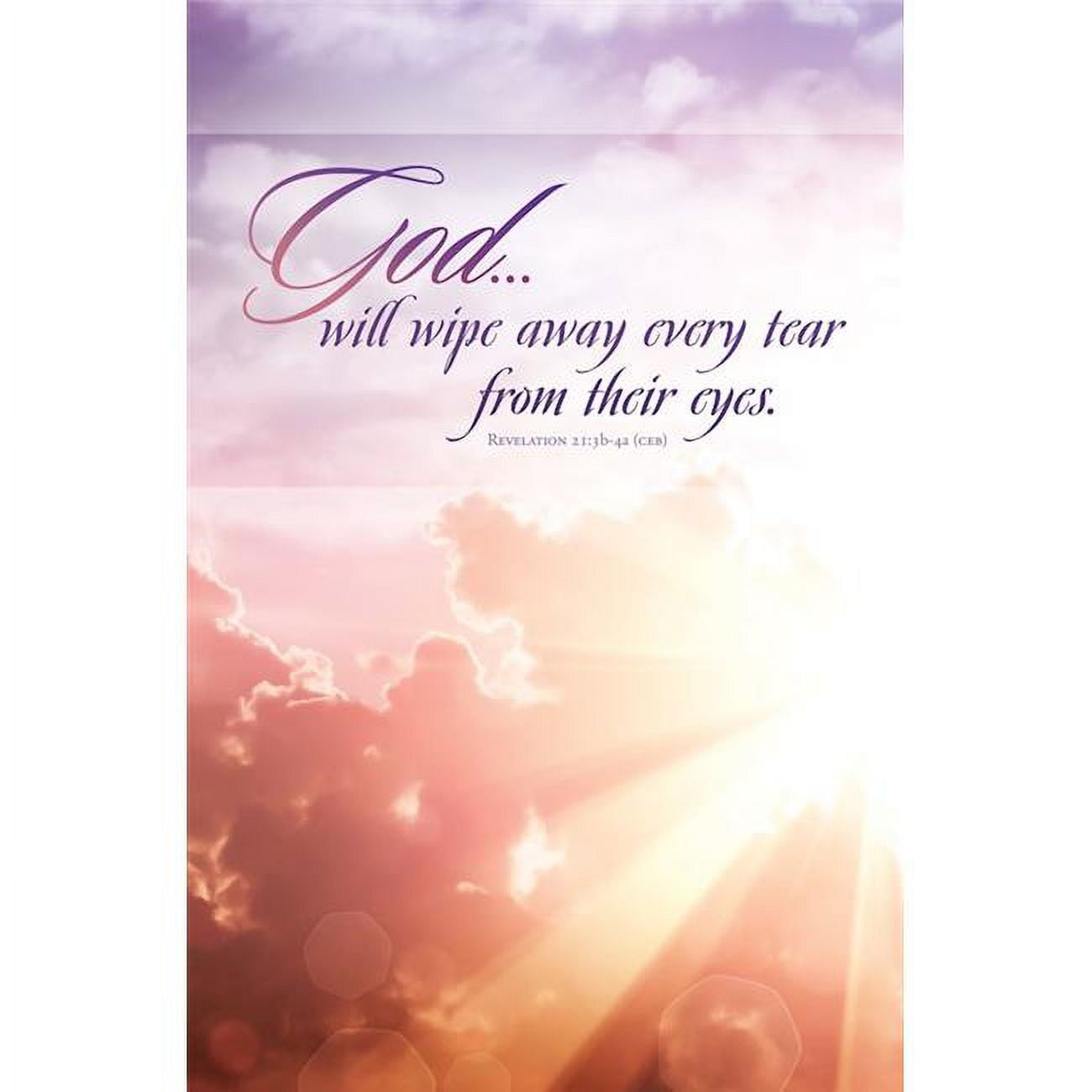 Picture of Abingdon Press 392164 God Will Wipe Away Every Tear From Your Eyes Revelation 21 - 3B - 4A Bulletin