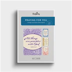 Picture of DaySpring 393132 Praying for You-Patterns Boxed Card - Pack of 12