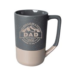 394198 Any Man Can Be A Father Pebble Designer Mug