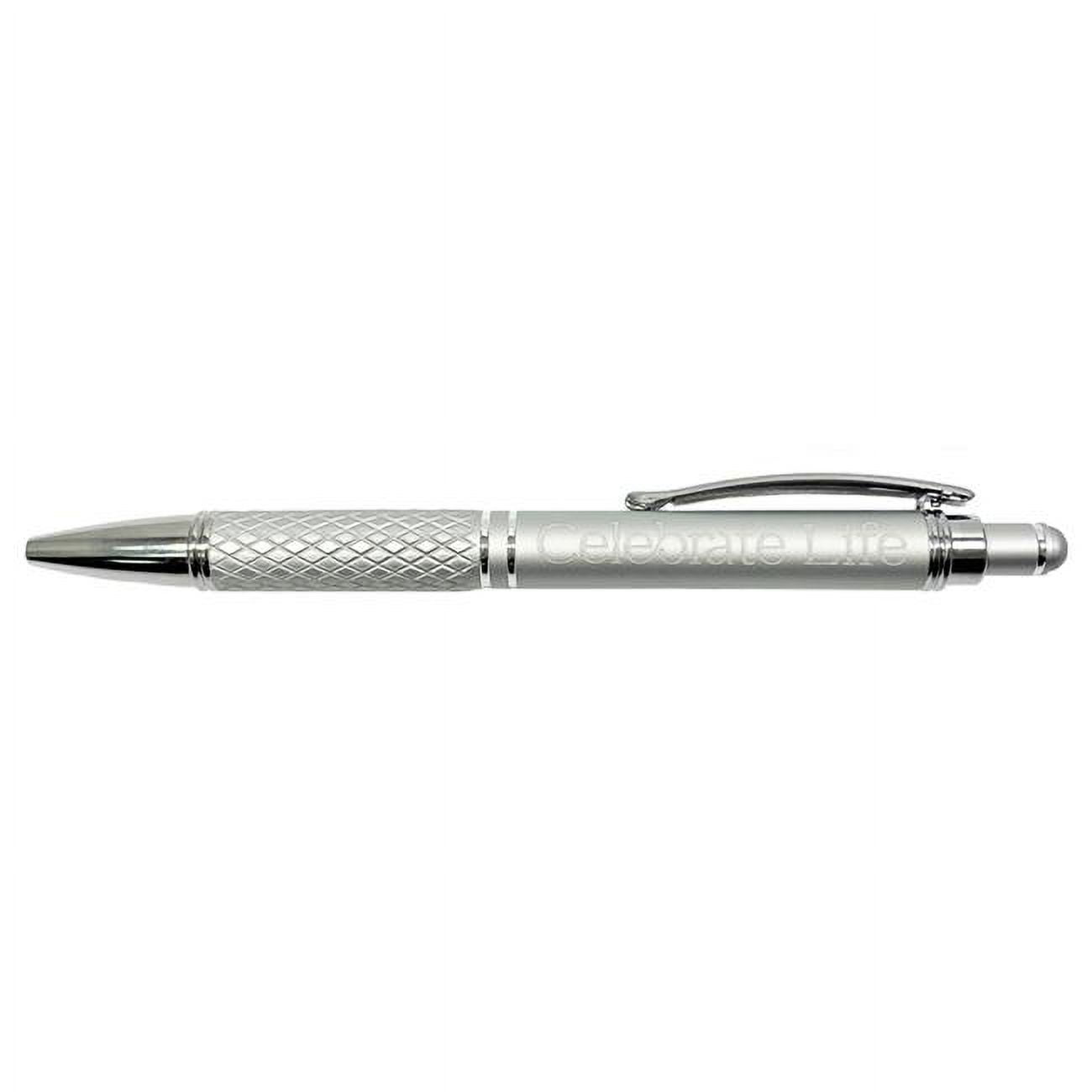 Celebrate Life Diamond Touch Gift Pen, Silver