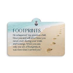 303750 5 x 3.5 in. Footprints Suction Sign