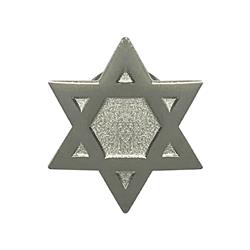 400473 Lapel Pin - Star of David, Silver