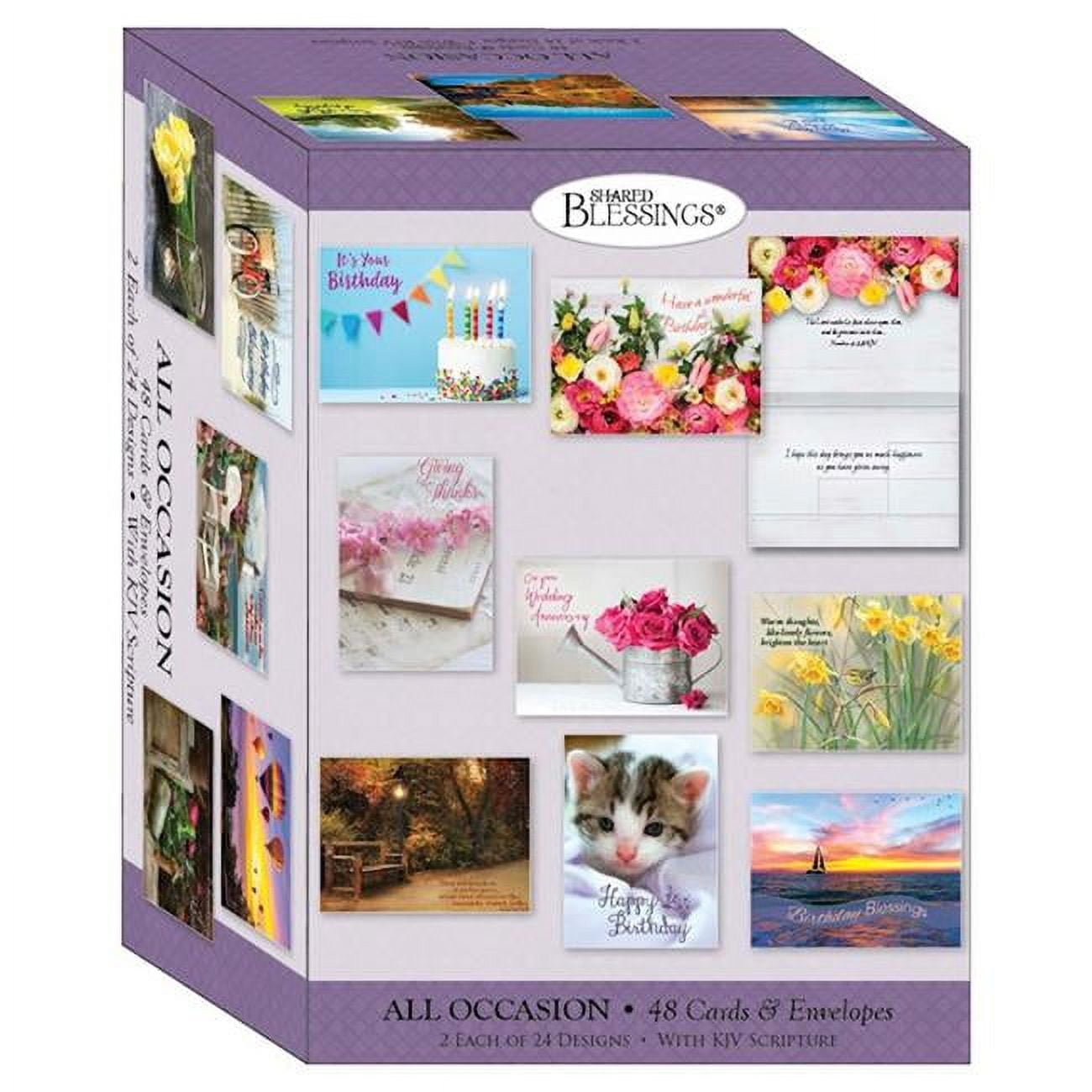 Picture of Crown Point Graphics 309280 Value All Occasion Shared Blessings Boxed Card&#44; Assortment - Box of 48