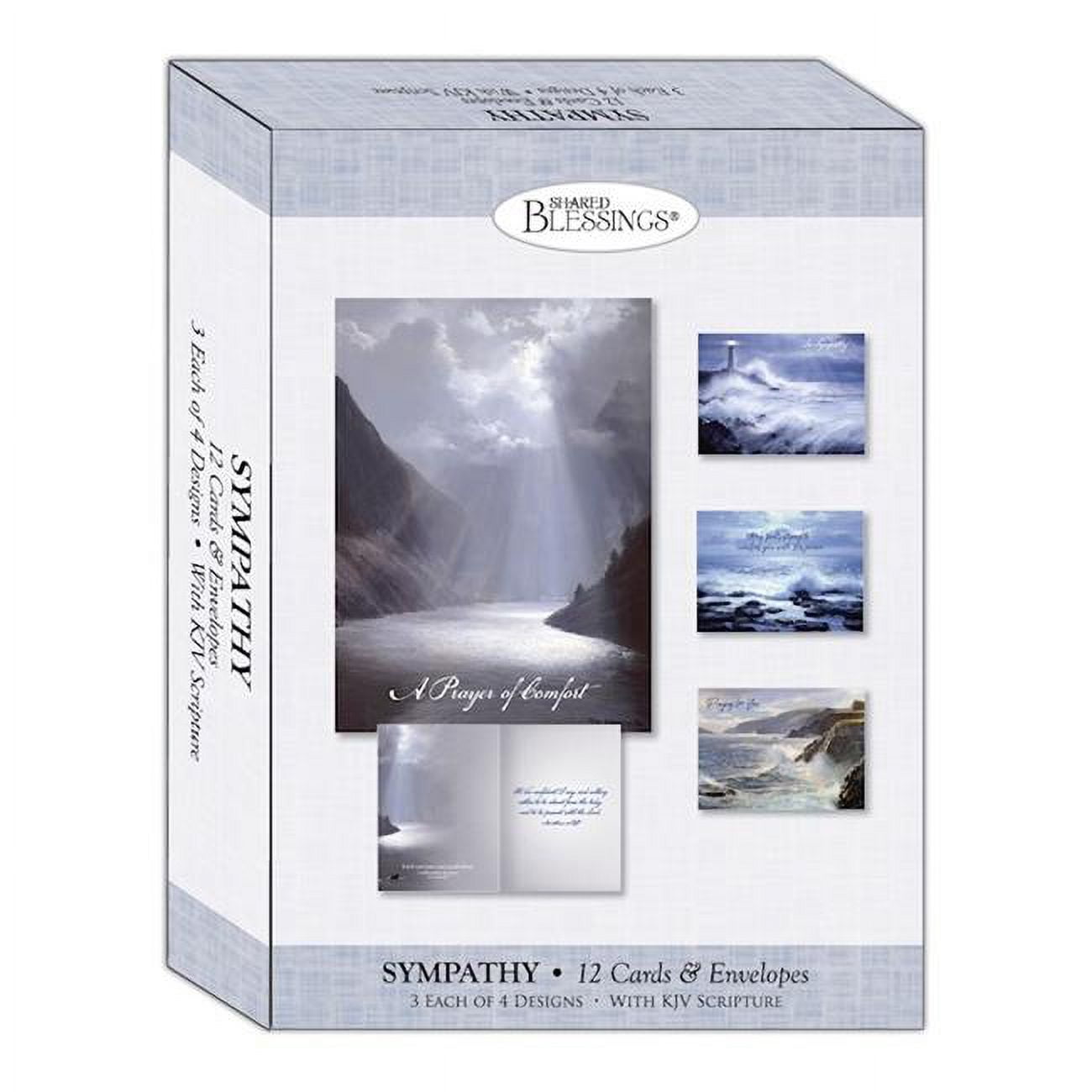 Picture of Crown Point Graphics 309288 Coastlines Sympathy Shared Blessings Boxed Card - Box of 12