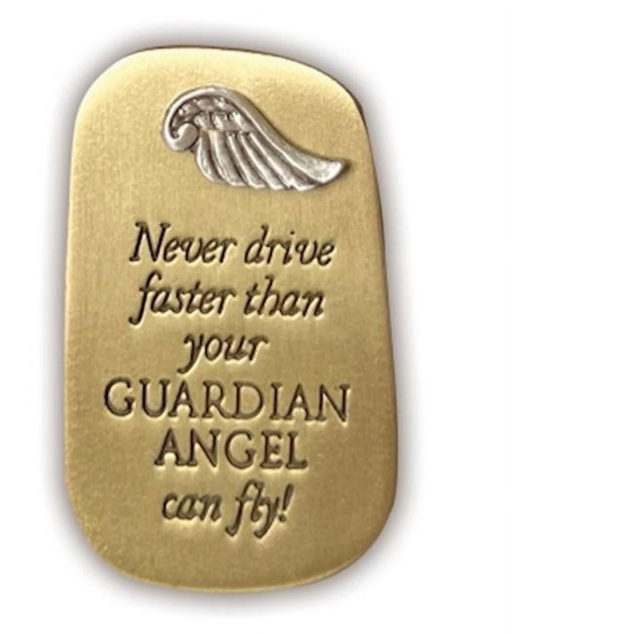 CA Gift  Never Drive Faster Than Your Guardian Angel Can Fly Visor Clip
