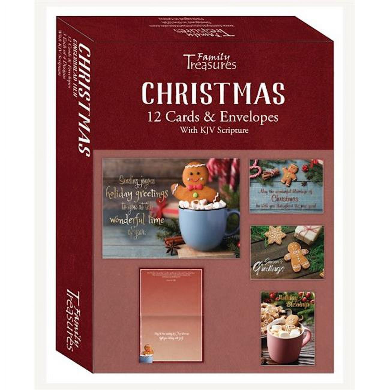 Gingerbread Men Christmas Boxed Card - Box of 12