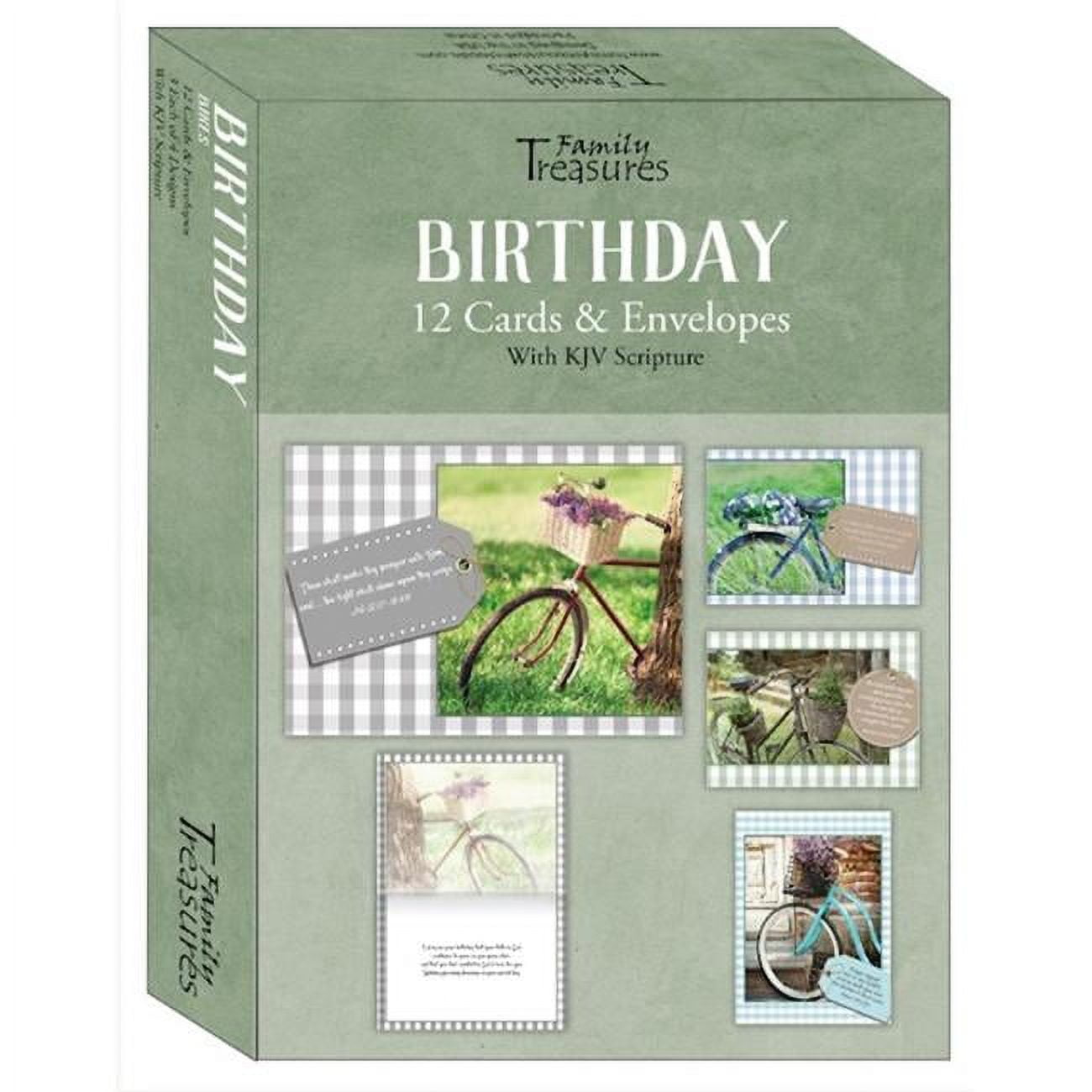 Bikes Birthday Boxed Card - Box of 12