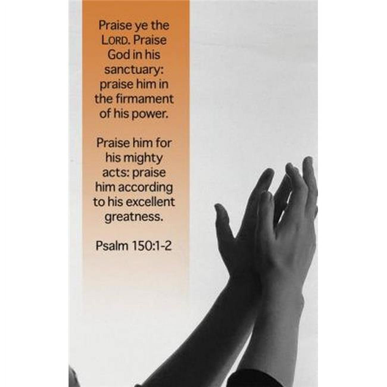B & H Publishing 319727 Praise Ye The Lord. Praise God in His Sanctuary Bulletin - Pack of 100