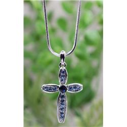 Cross Eden Merry Necklace, Blue