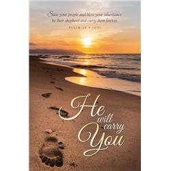 He Will Carry You Bulletin - Pack of 100