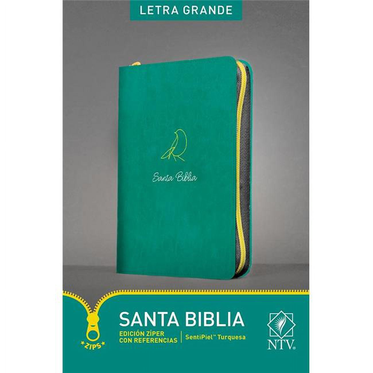 NTV Large Print Zipper Edition Span Bible with Edicion Ziper Con Reference