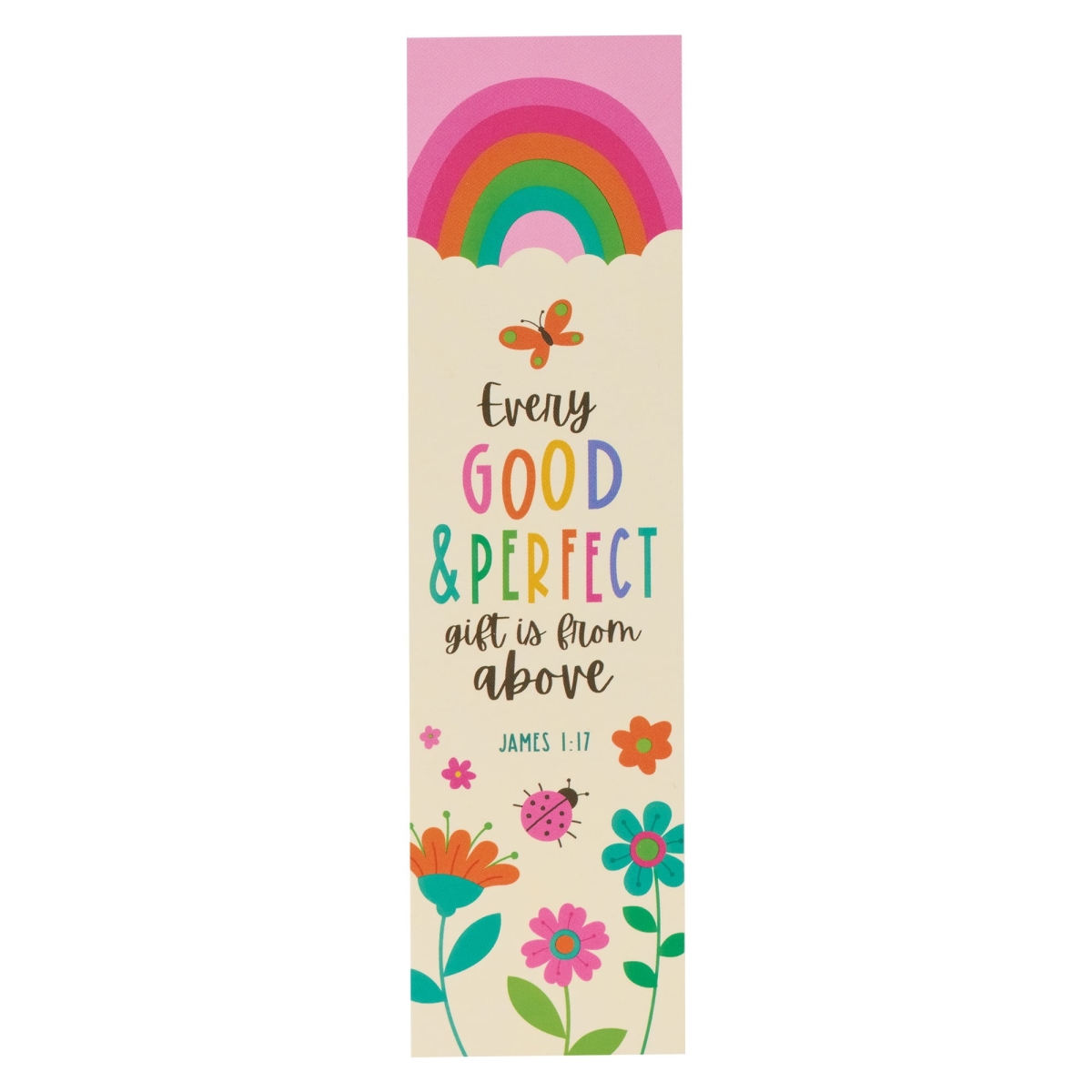 304366 Rainbow Every Good & Perfect Gift James 1.17 Bookmark, Pack of 10