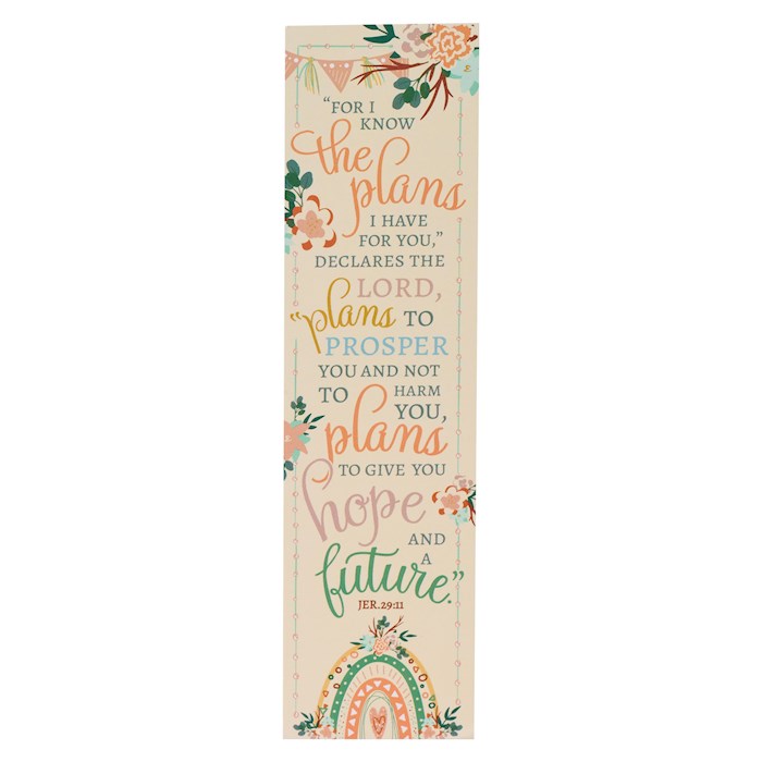 304372 Tan & I Know the Plans Jeremiah 29-11 Bookmark - Pack of 10