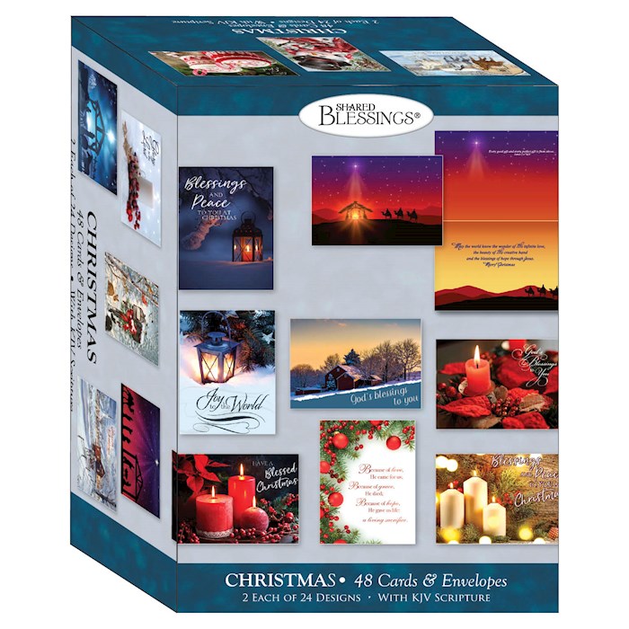 Crown Point Graphics 409190 Boxed Christmas Assorted & Gods Blessings Card - Box of 48