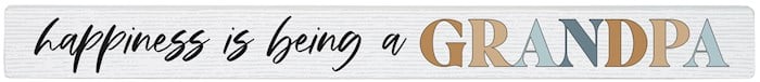 379722 Talking Stick-Happiness Is Being A Grandpa Decorative Accessory - 16 x 1.5 in.