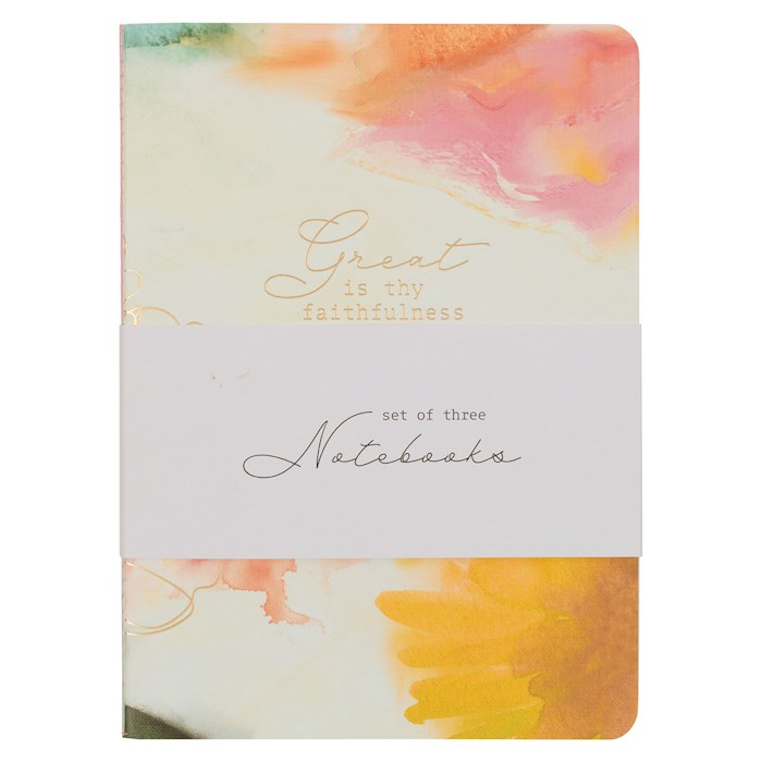 215144 Large-Great Is Thy Faithfulness Notebook Set - Set of 3
