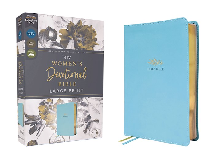 224199 NIV Womens Devotional Bible & Large Print Comfort Print Teal Leathersoft