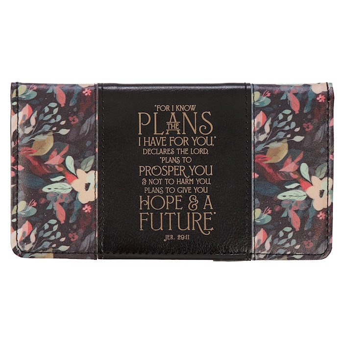 380508 Checkbook & Wallet Hope & A Future Black Jeremiah 29.11