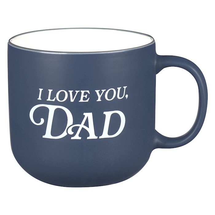 Picture of Christian Art Gifts 380566 I Love You Dad Malachi 4-6 Mug, Navy - MUG1125