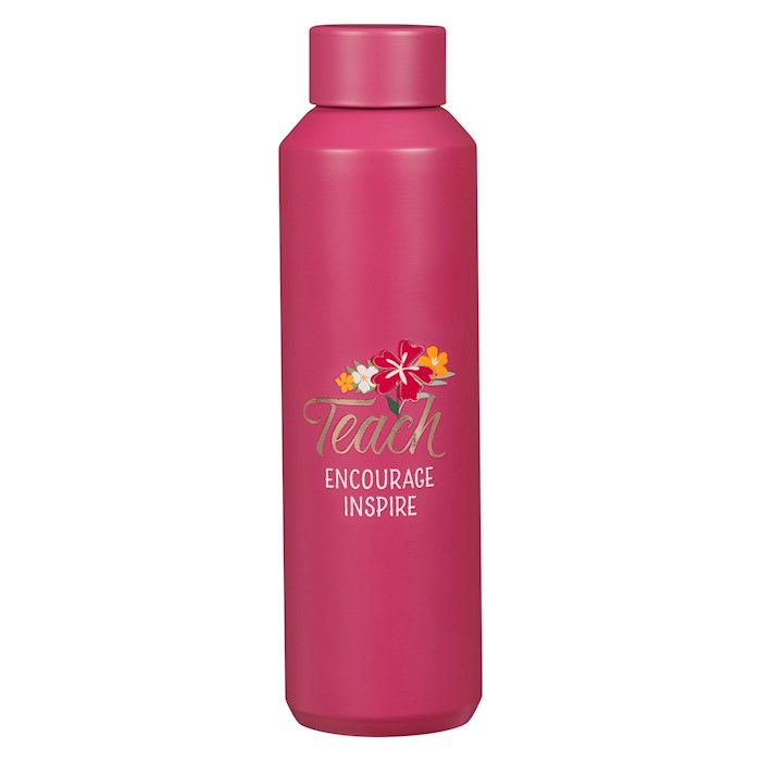 380931 Stainless Steel-Teach Encourage Inspire Water Bottle