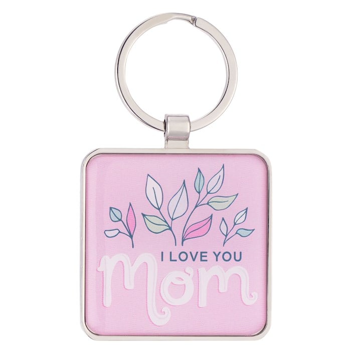 380940 I Love You Mom 1 Corinthians 13.4 Keychain