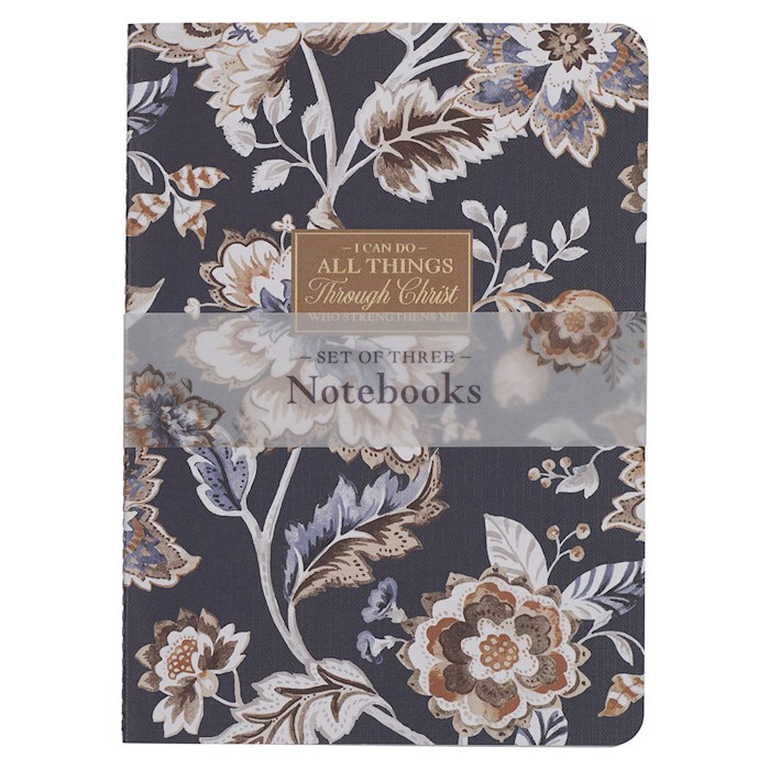 381056 Large All Things Philippians 4.13 Notebook Set - Set of 3