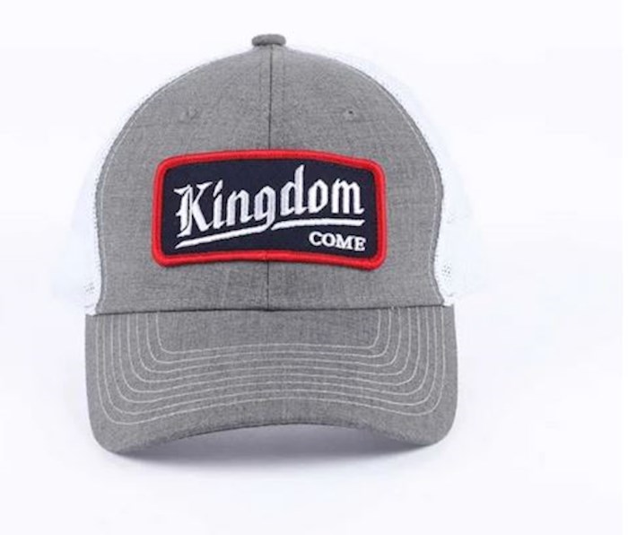381386 Kingdom Come Cap, Gray & White