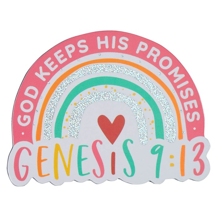 276315 Rainbow God Keeps His Promises Genesis 9.13 Magnet