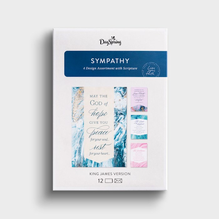 279063 Boxed Sympathy Marble Card - Box of 12