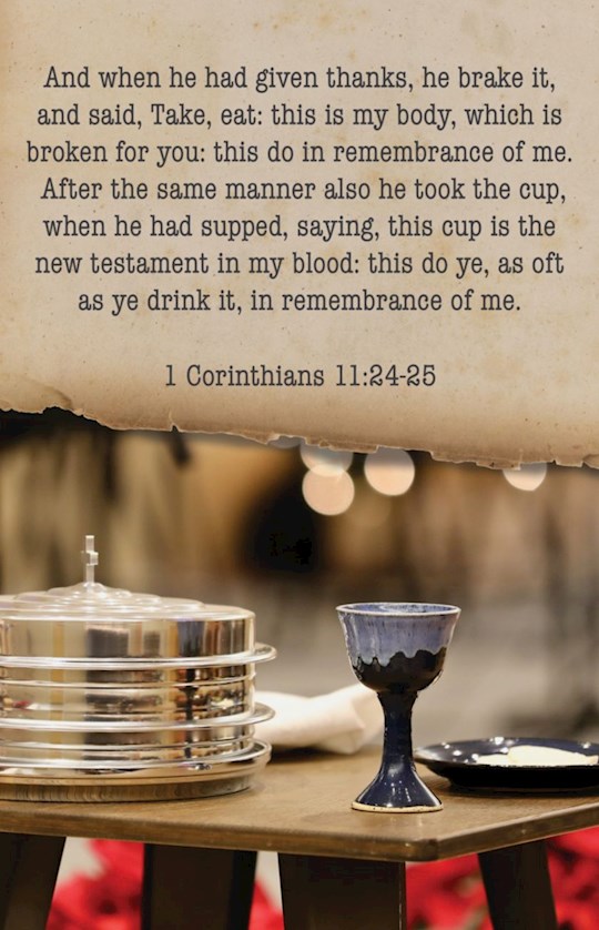 381459 Communion & When He Had Given Thanks 1 Corinthians 11 24-25 Bulletin