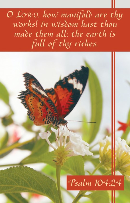 381475 O Lord How Manifold Are They Works Psalm 10424 KJV Bulletin - Pack of 100