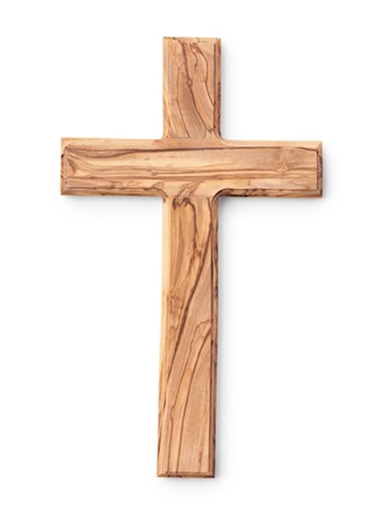 Earthwood 303829 Olive Wood Plain Cross - 9 in.