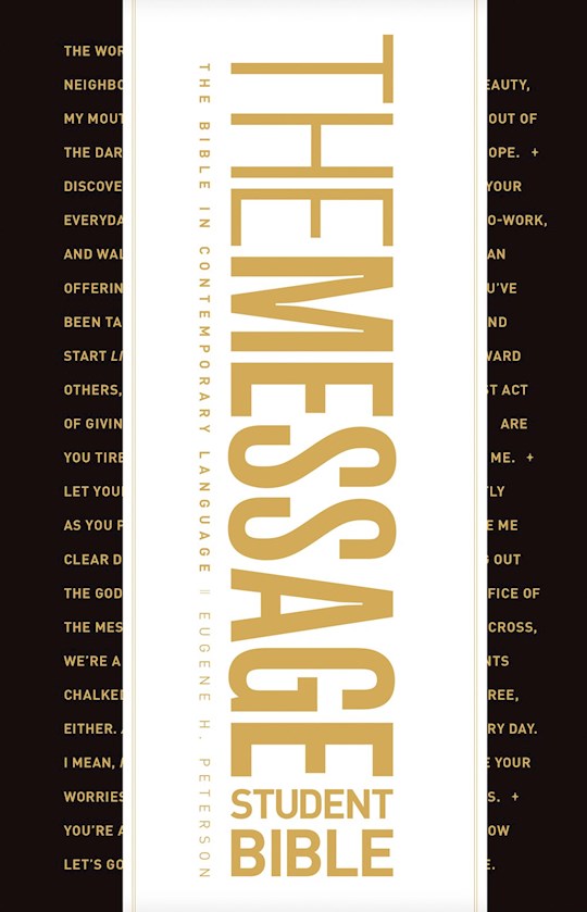 34319X The Message Student Bible - Hardcover