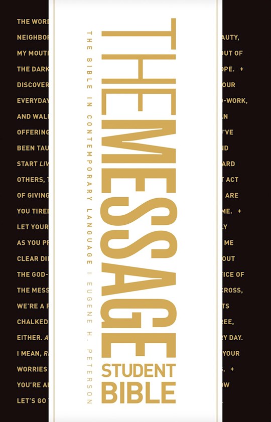 34321X The Message Student Bible - Softcover