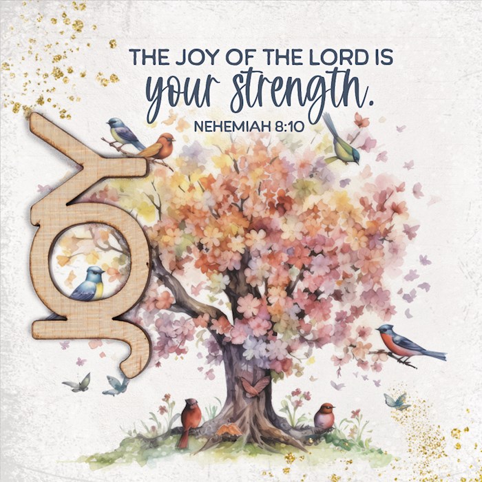 344810 Crafted Remindable Joy-The Joy of The Lord Magnet - 3.5 in.