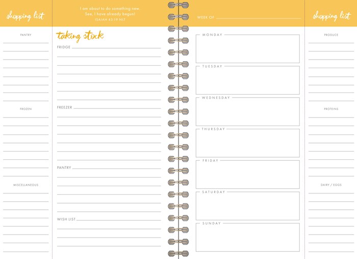 349383 12 Month Meal Planner - Undated