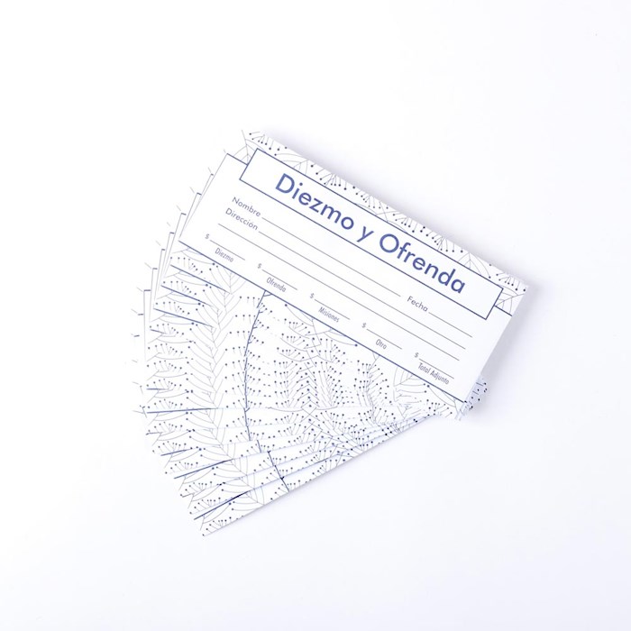 349438 Tithe & Offering Spanish Offering Envelopes - Pack of 100