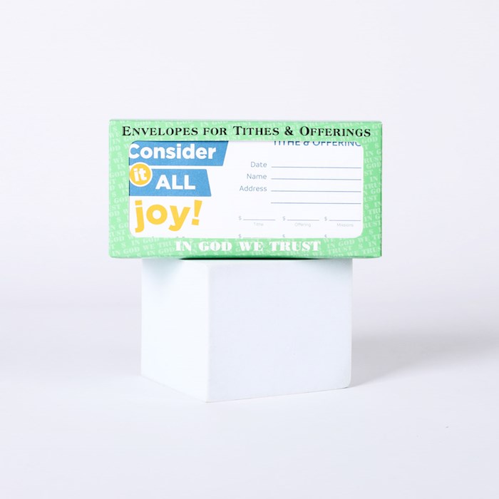 349441 Consider It All Joy Offering Envelopes - Pack of 100