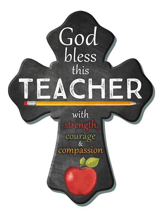Glow Decor 350174 Teacher Wall Cross - 6 x 8 in.